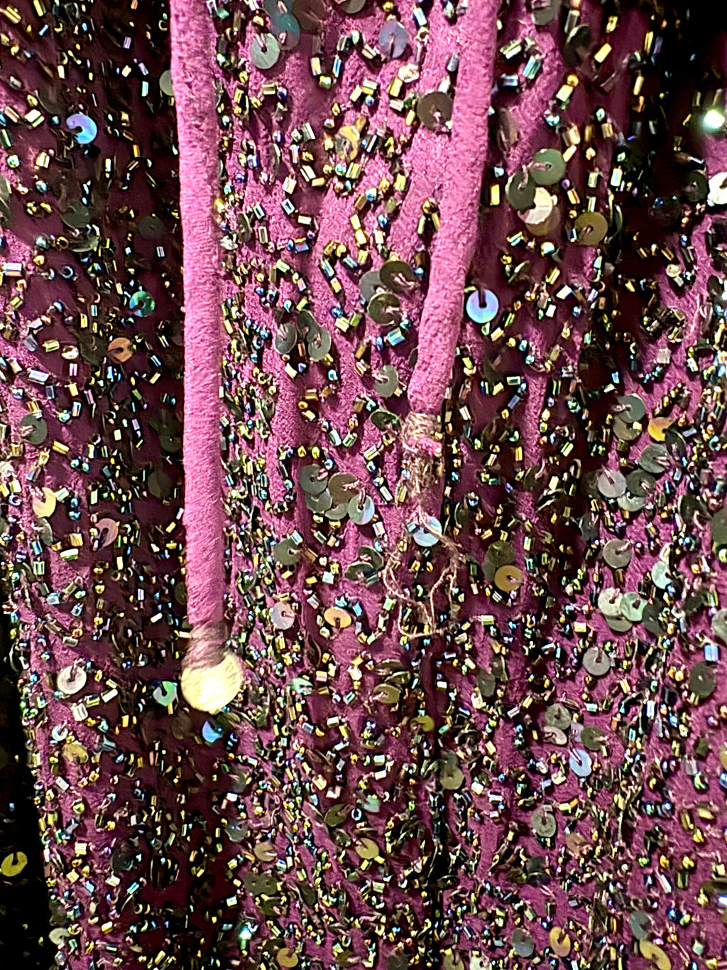 Dark Purple Sequin Gown