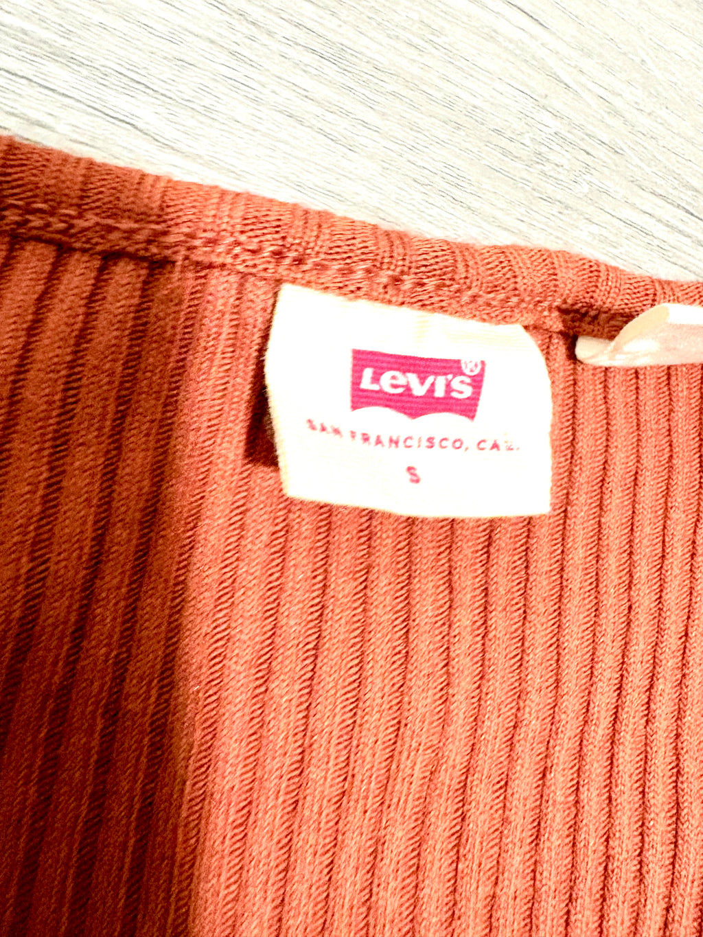Orange Knit Levis T-shirt