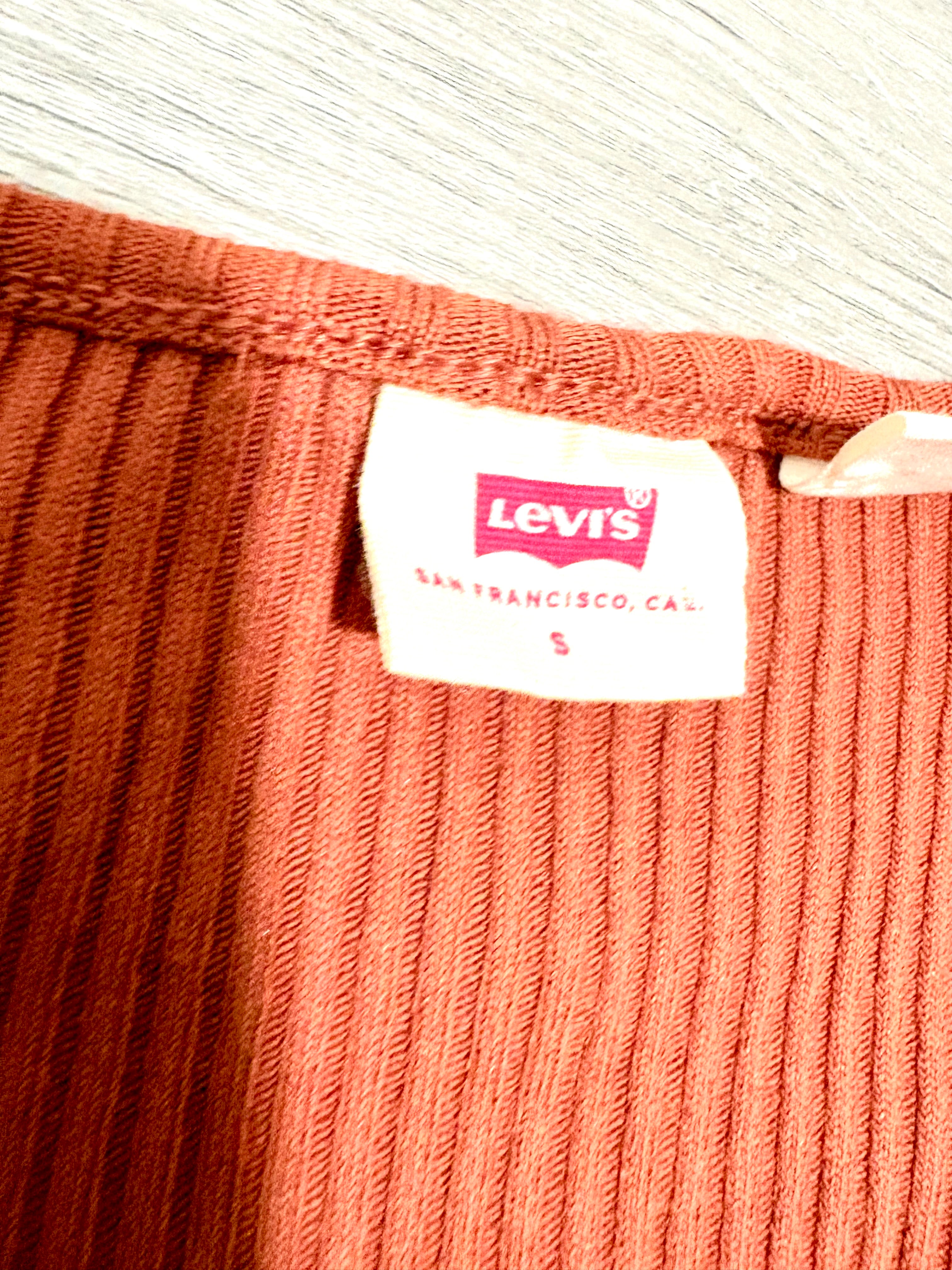 Orange Knit Levis T-shirt