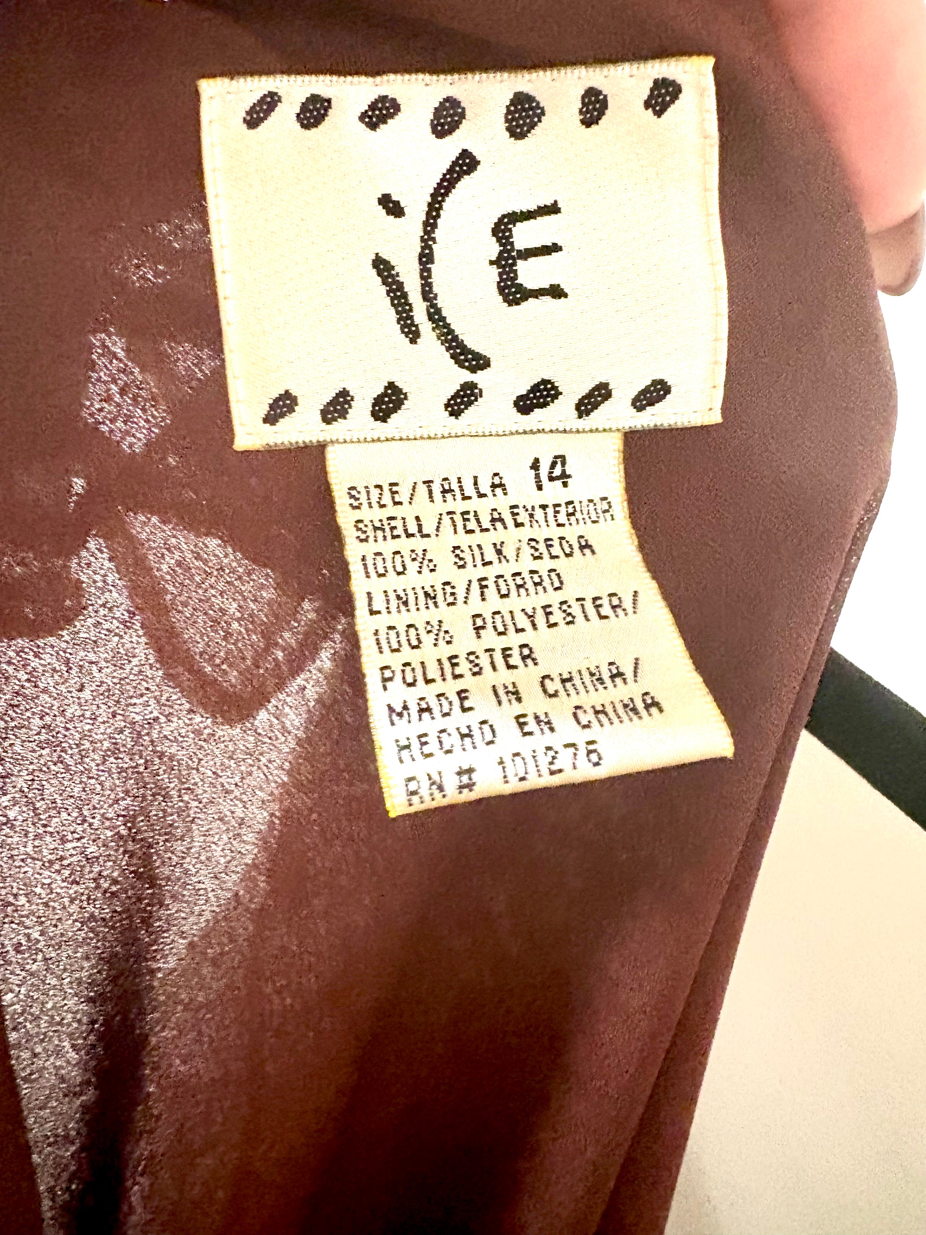 Floral Brown Chiffon Mermaid Dress