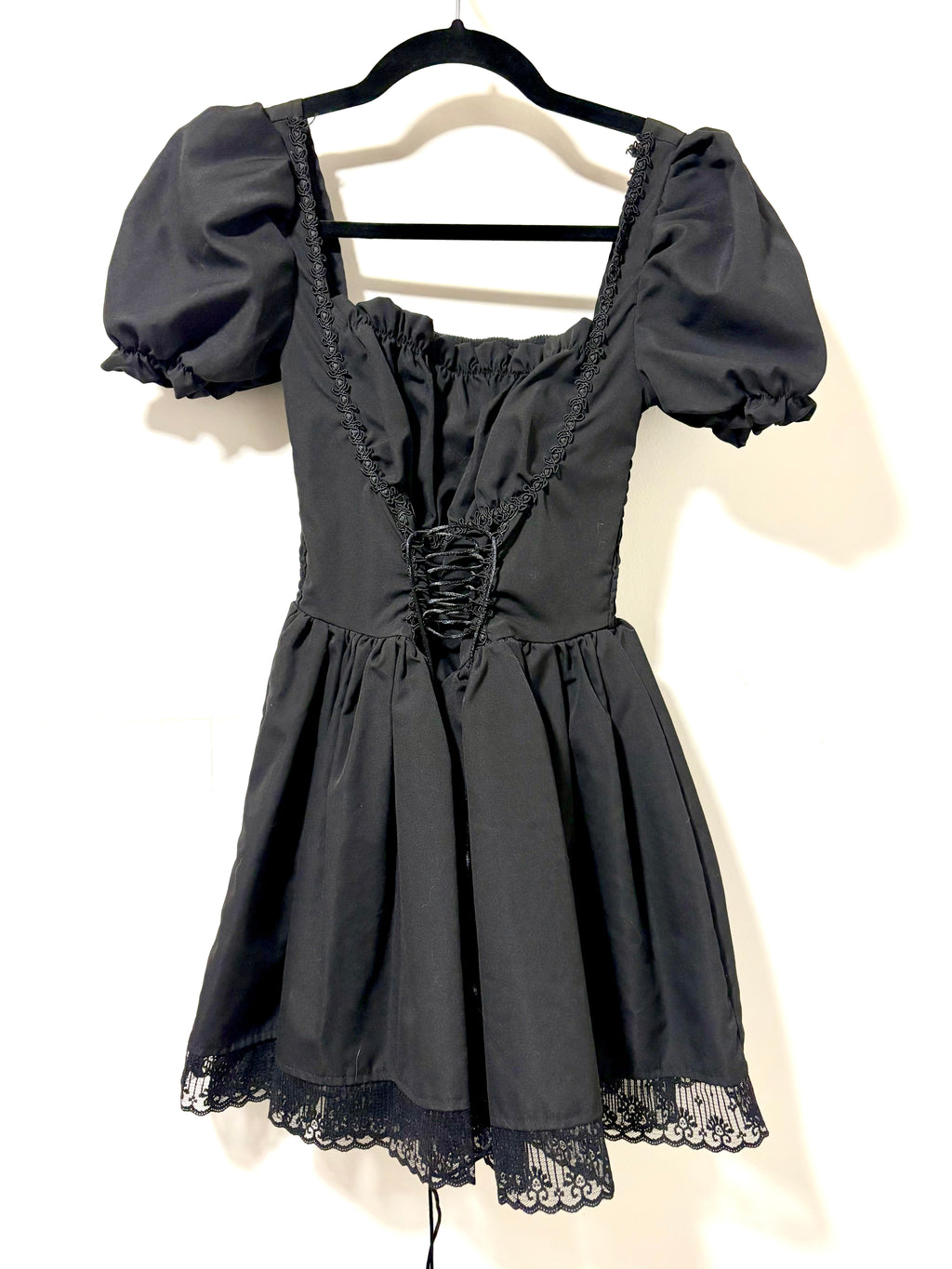 Renaissance Faire Short Black Dress