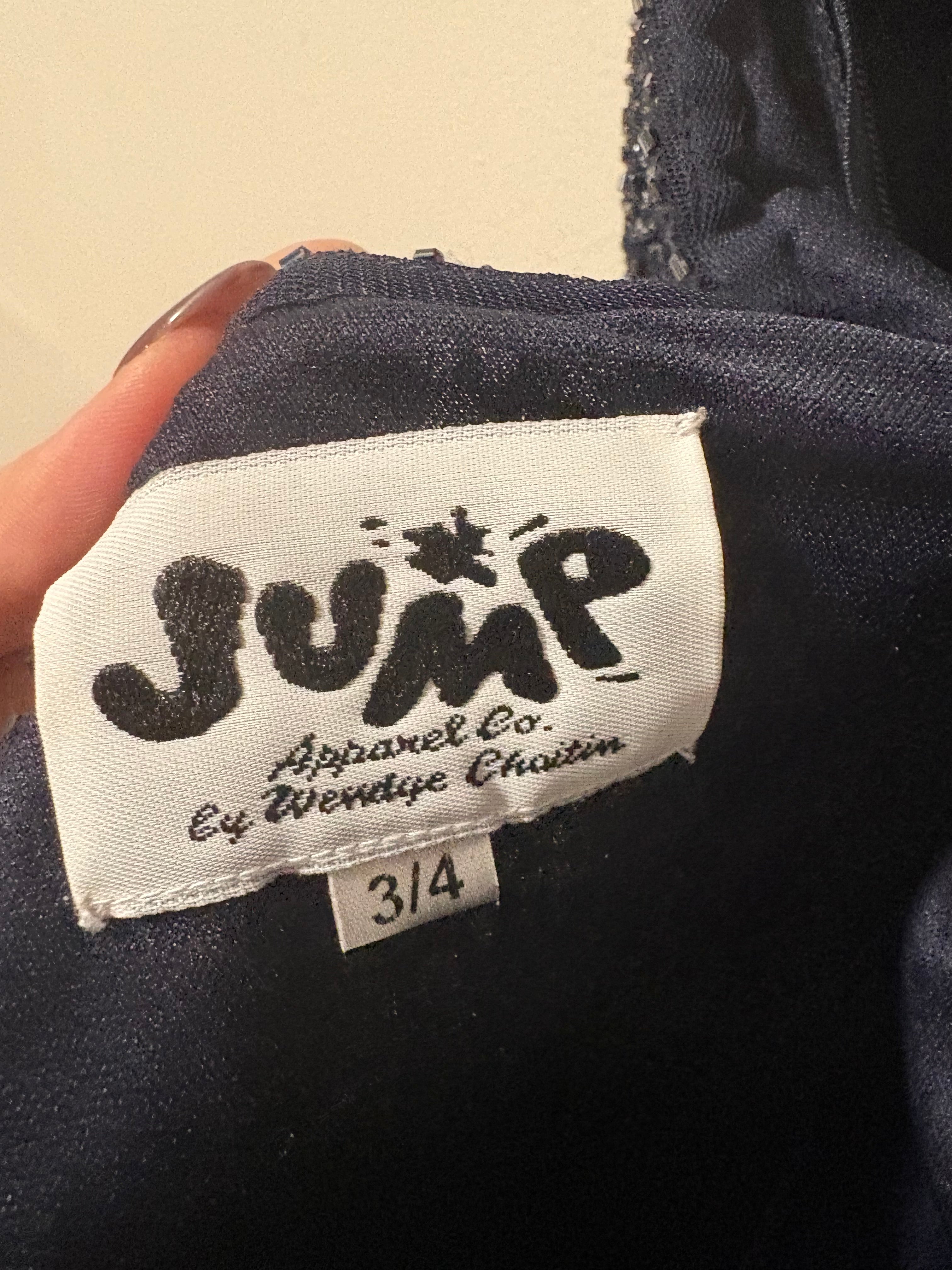 Navy Sequin Formal Gown