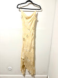 White House Black Market Cream Mermaid dress