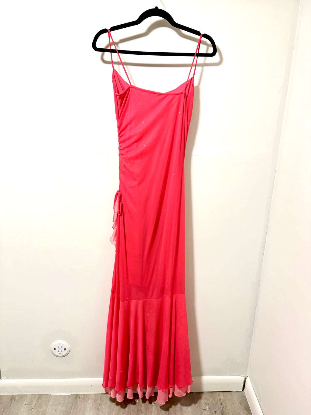 2000s Coral Pink Mermaid Dress