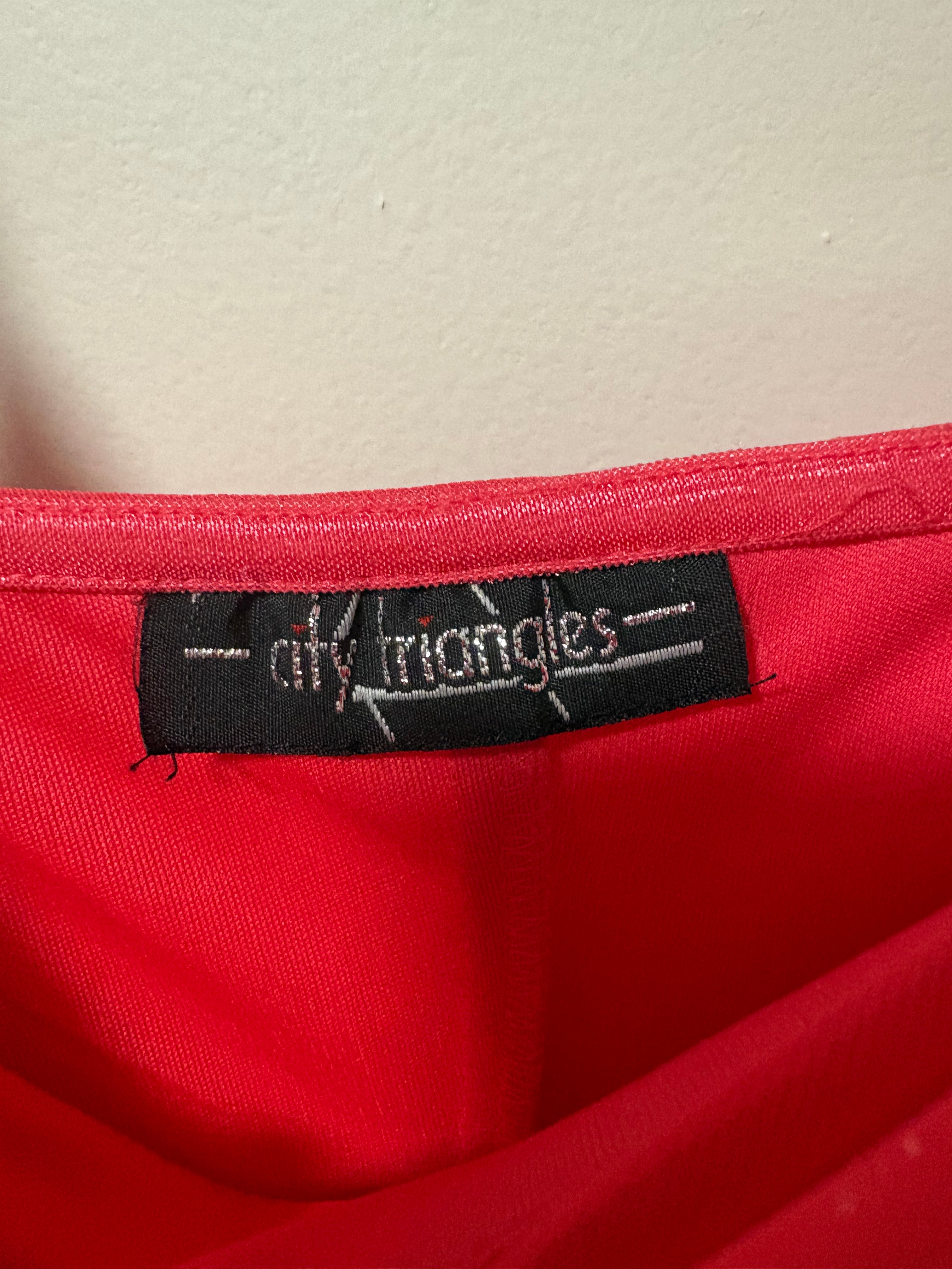 2000s Coral Pink Mermaid Dress