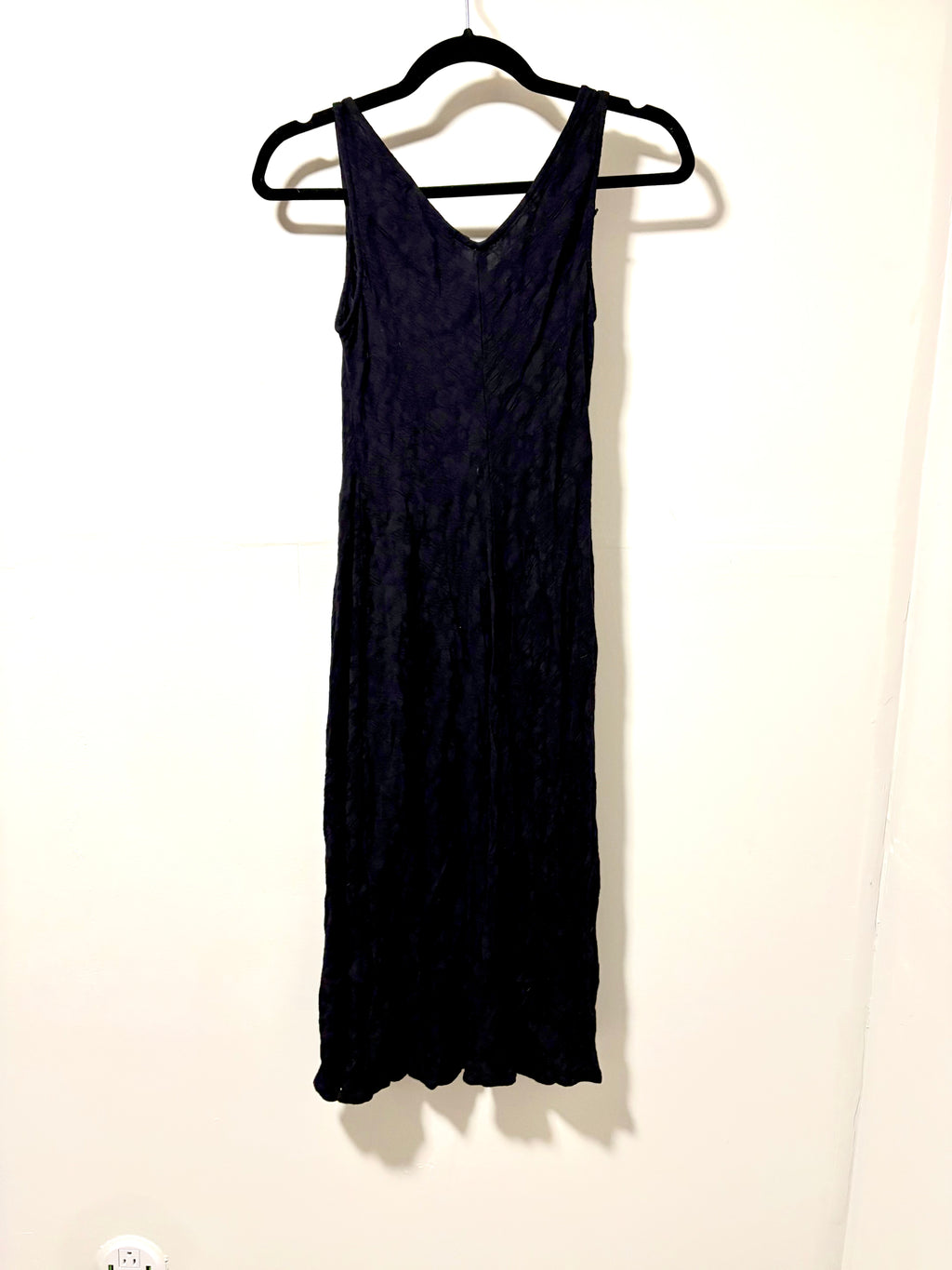 Black Cowl Neck Cotton Dress