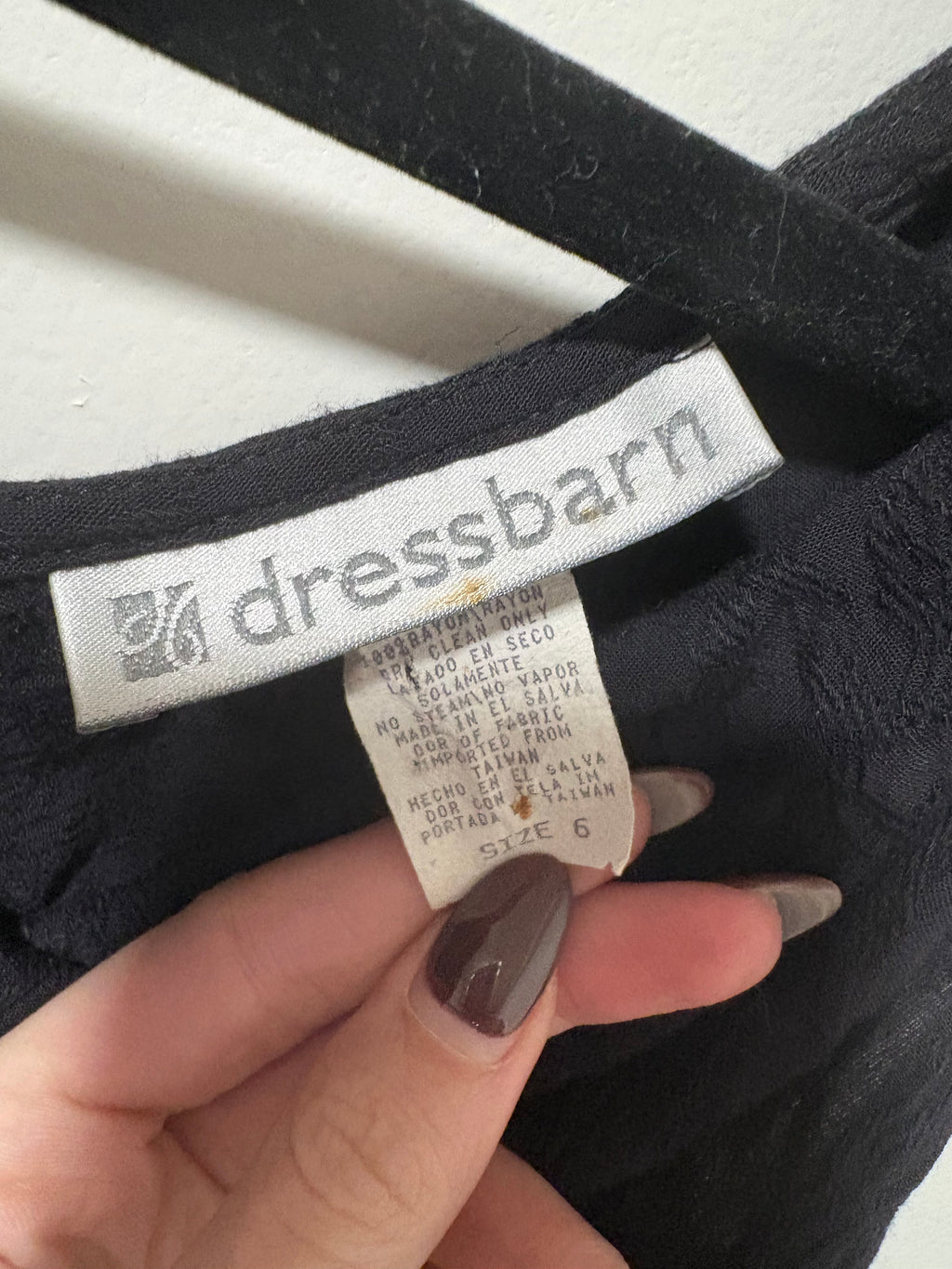 Black Cowl Neck Cotton Dress