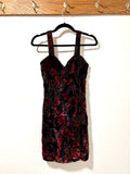 Vintage Velvet Floral Dress