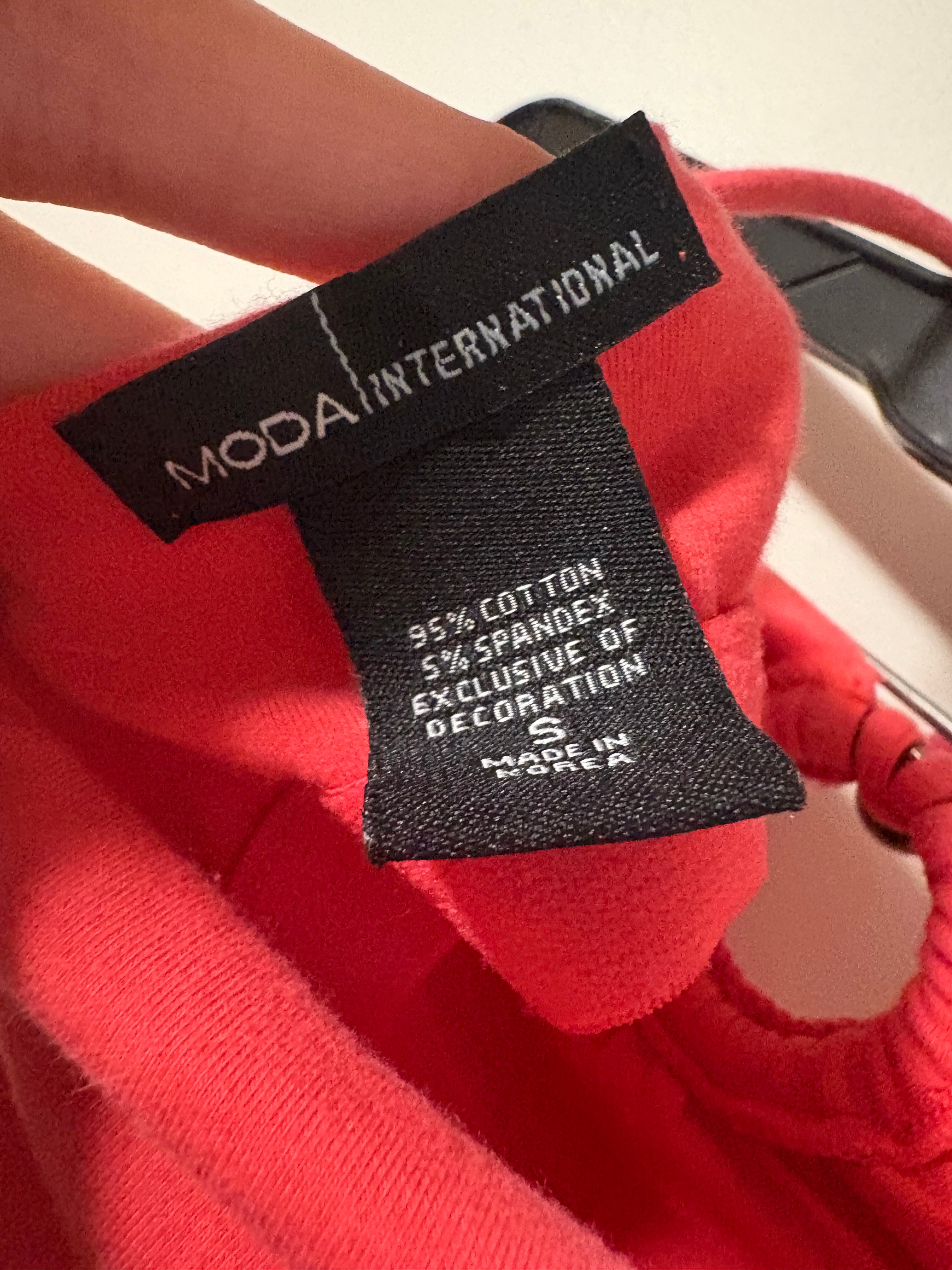 Pink Knit Tropical Mini Dress