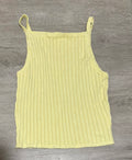 Yellow Knit Tank Top