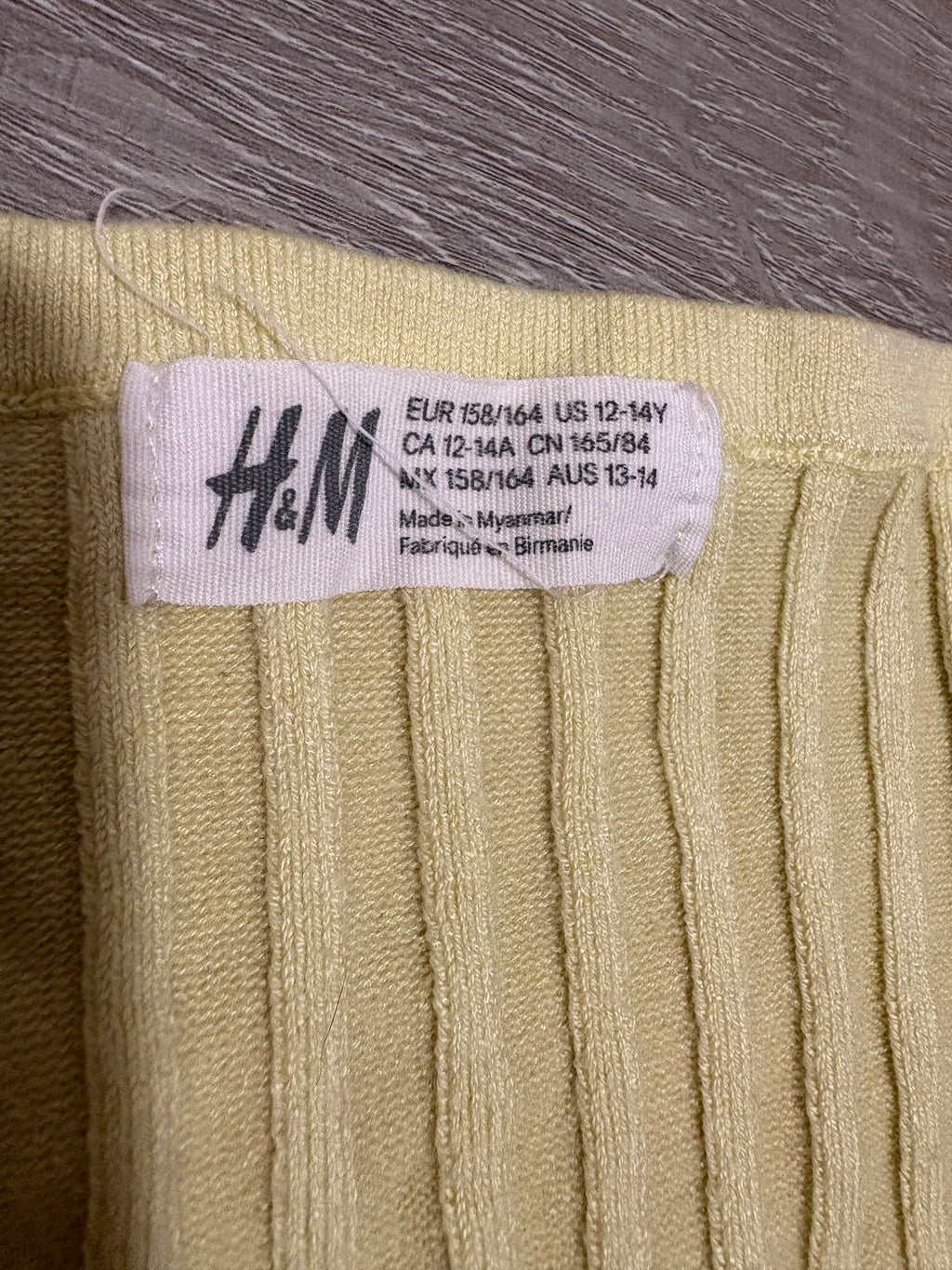 Yellow Knit Tank Top