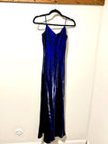 Navy Satin Gown