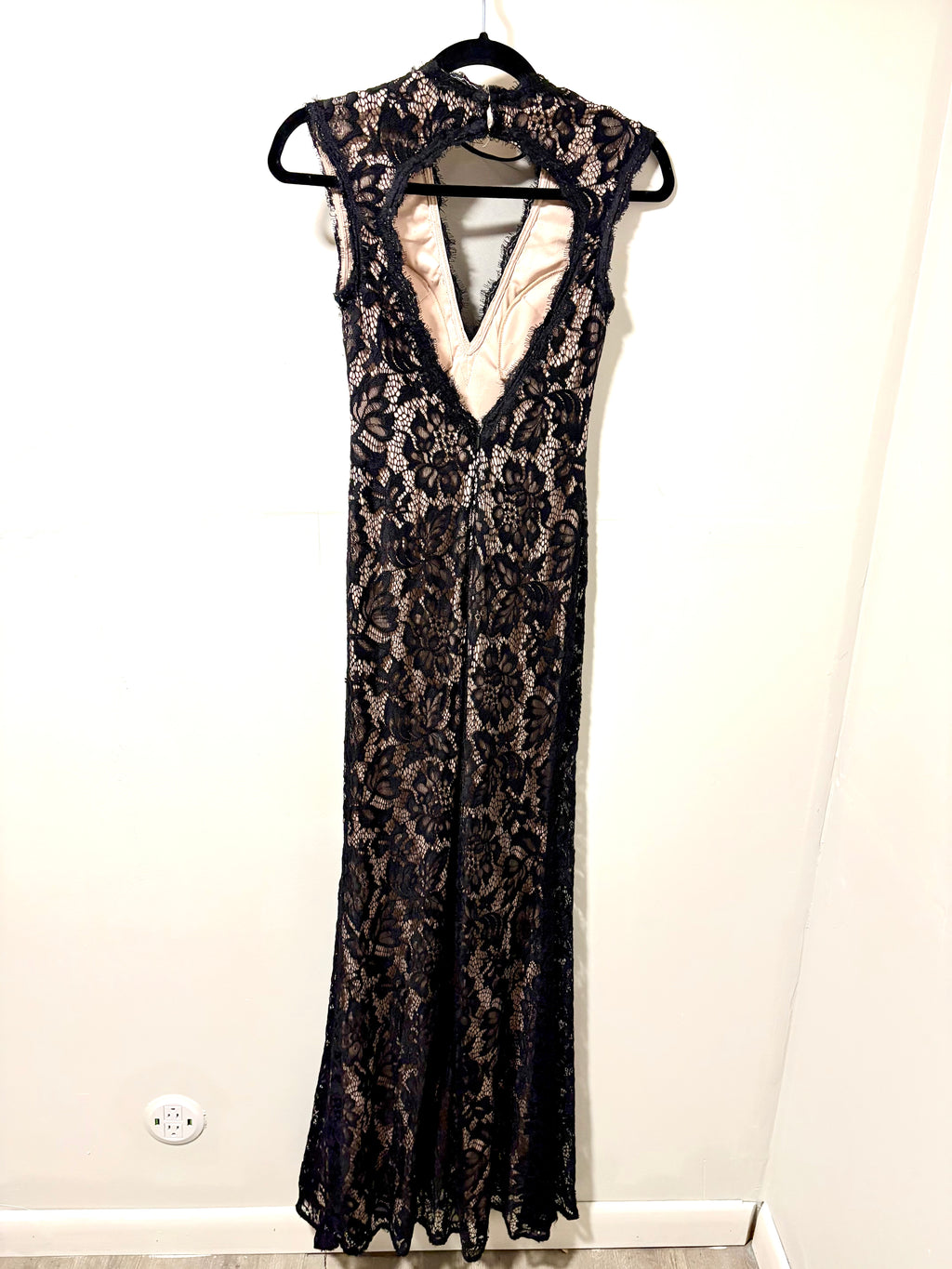 Black Lace Gown