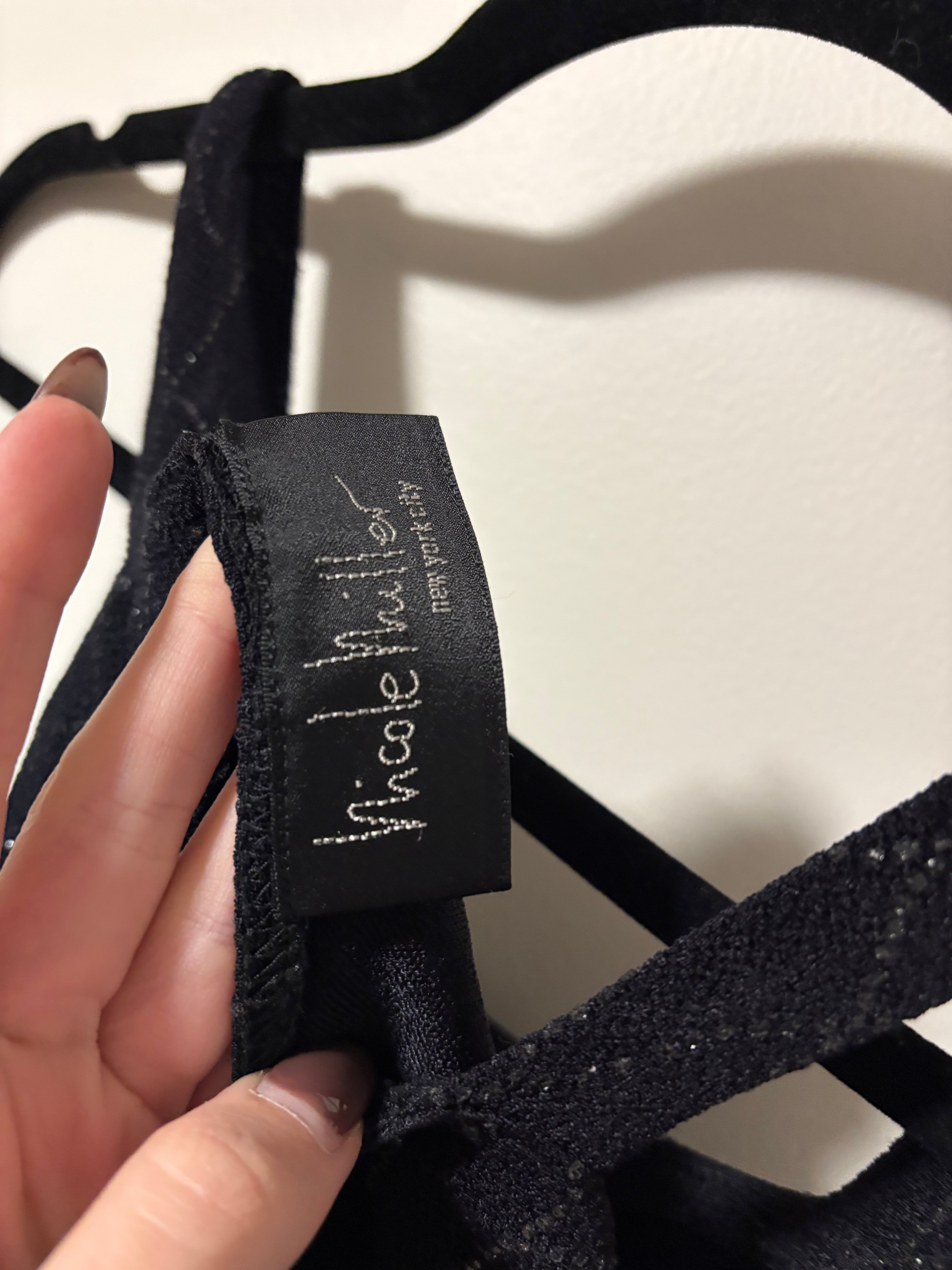 Short Sparkly Knit Black Dress