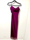 Dark Fuchsia Chiffon Gown