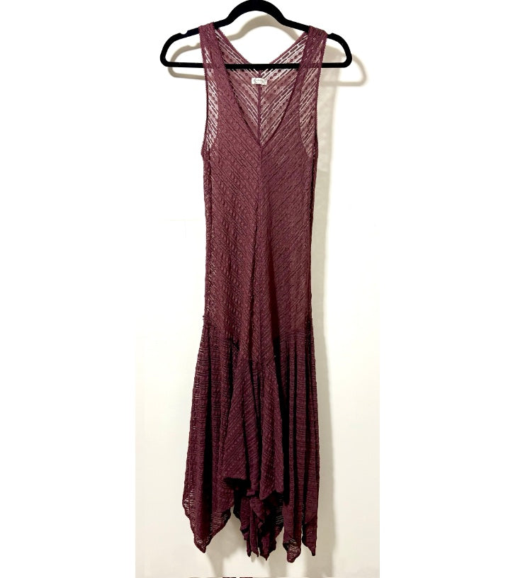 Brown Sheer Free People French Courtship Dress